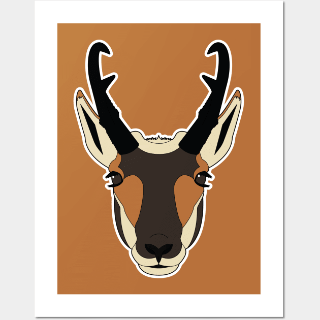 Pronghorn Wall Art by ProcyonidaeCreative